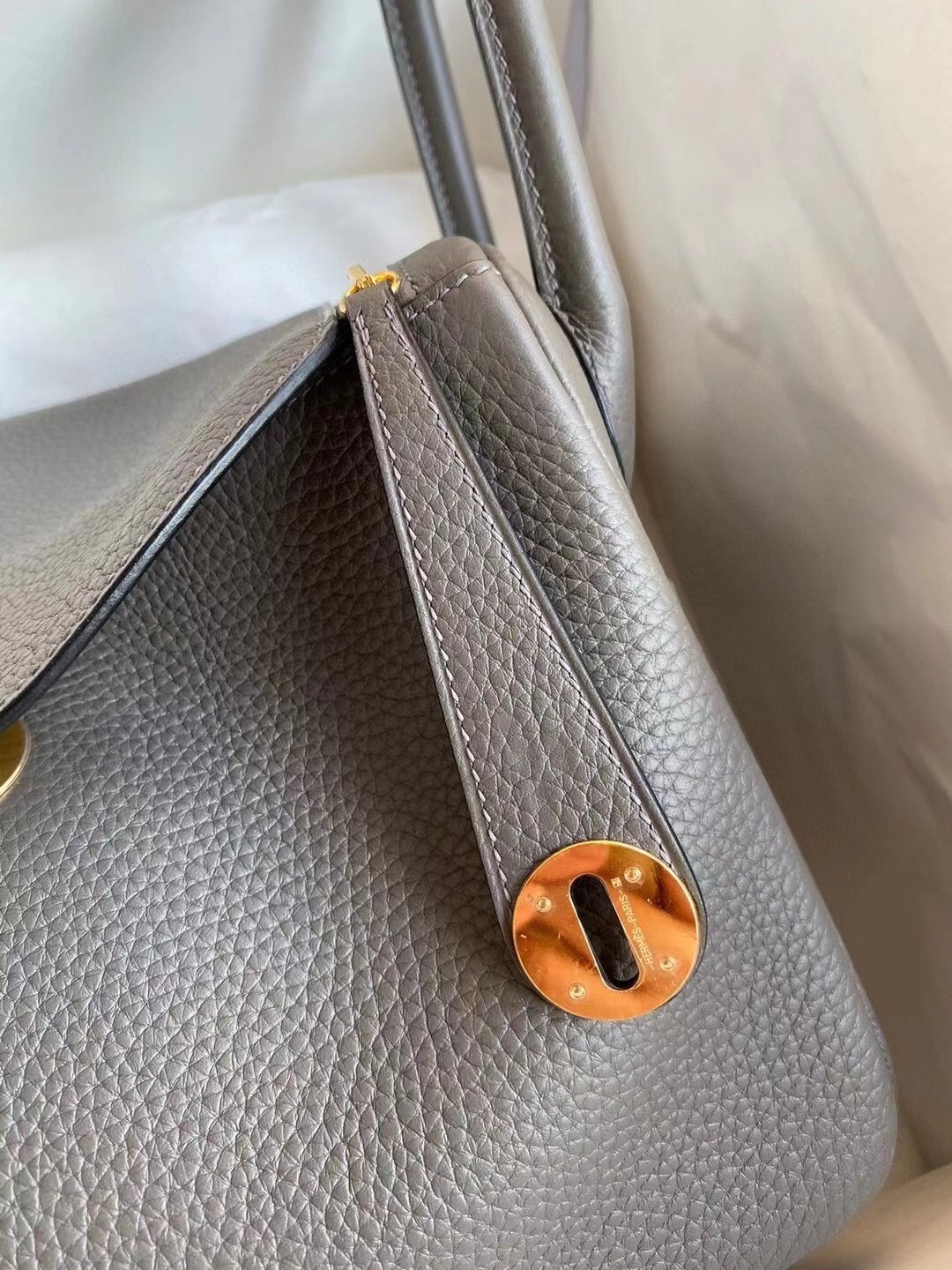 에르메스 린디백26 에토프 금장 끌레망스 가죽